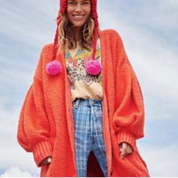 Free People Snow Drop Cardigan Sweater in Saturn Combo M - NEW - Picture 2 of 16